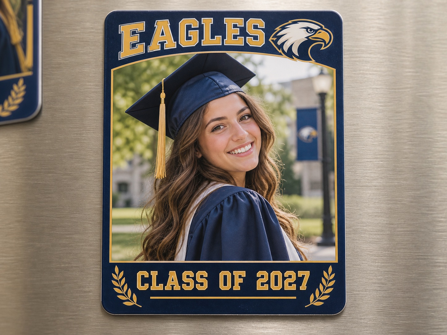 Sample custom school spirit graduation frame design